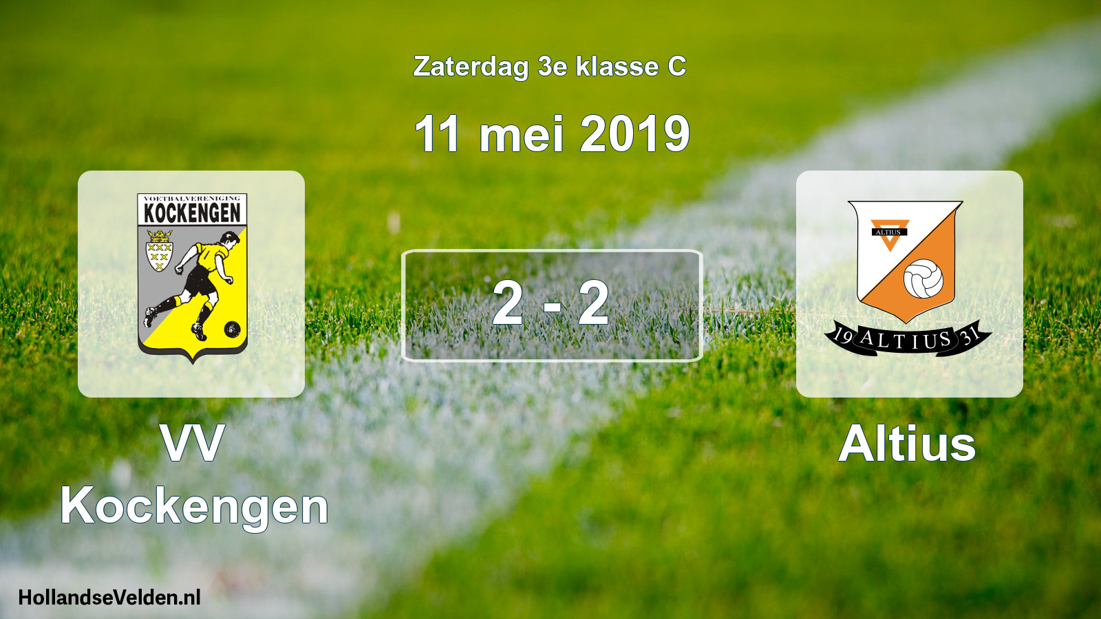 Total number of matches played: VV Kockengen - Altius 2 - 2 (11 May 2019)