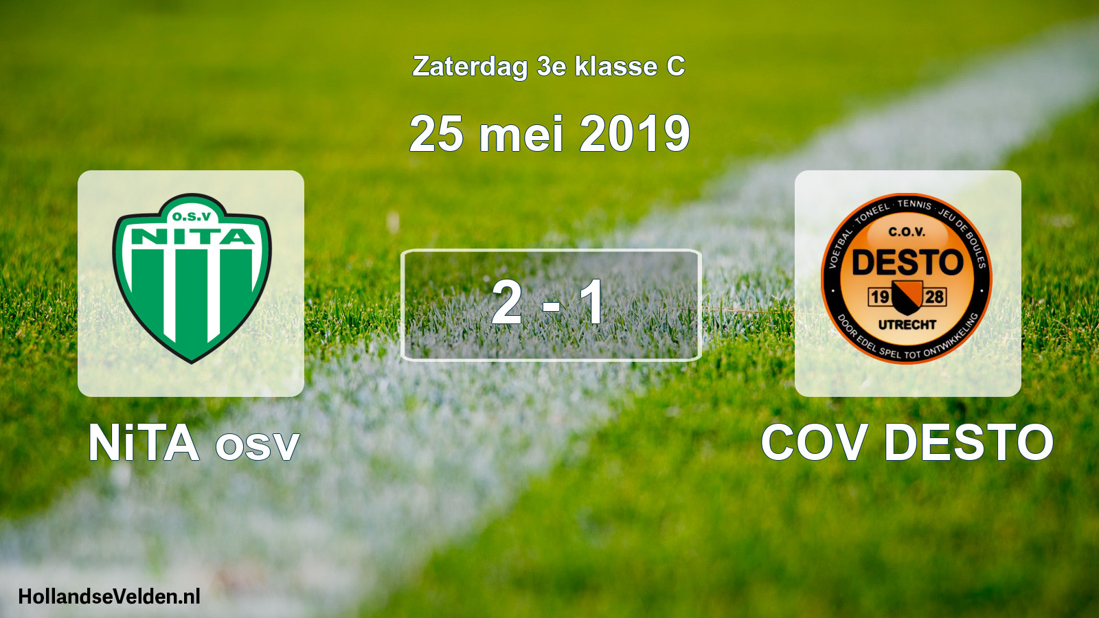 Total number of matches played: NiTA osv - COV DESTO 2 - 1 (25 May 2019)