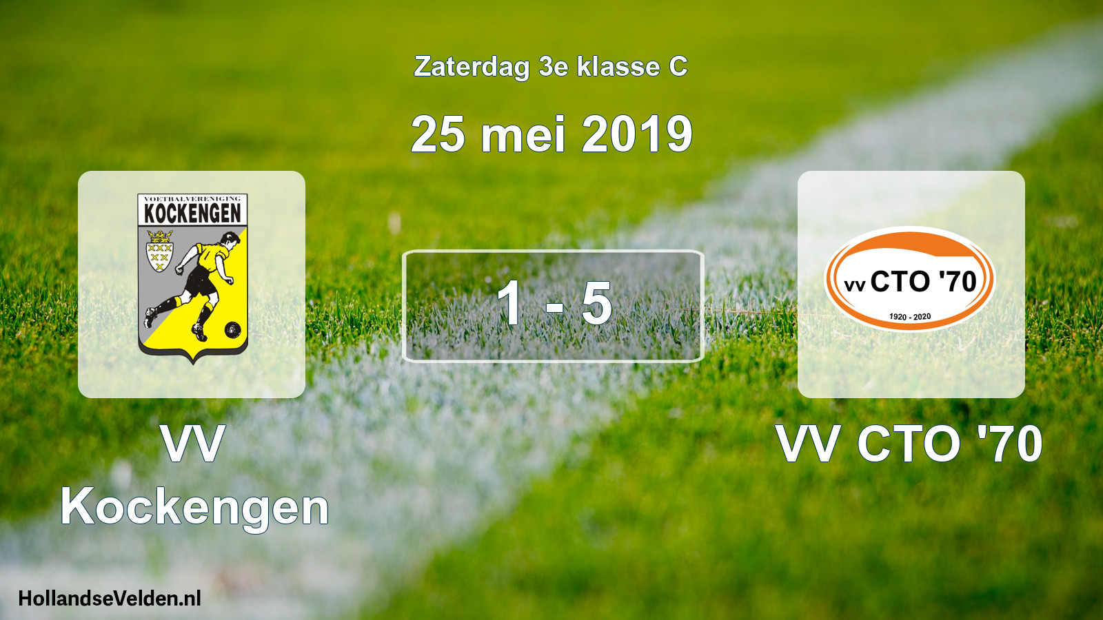 Total number of matches played: VV Kockengen - VV CTO '70 1 - 5 (25 May 2019)