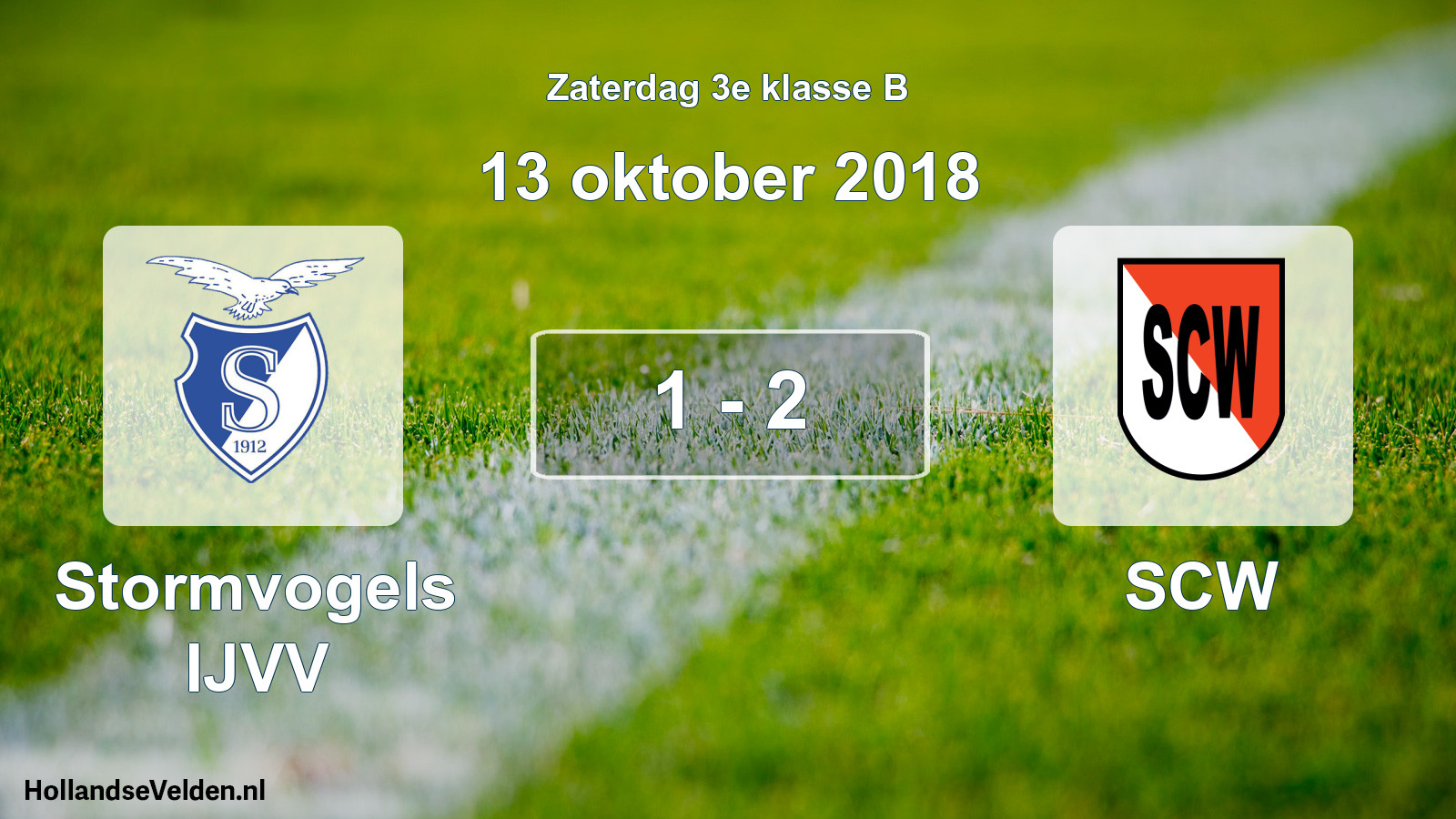 Total number of matches played: Stormvogels IJVV - SCW 1 - 2 (13 October 2018)