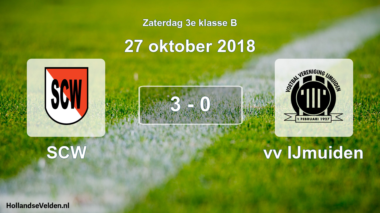 Total number of matches played: SCW - vv IJmuiden 3 - 0 (27 October 2018)