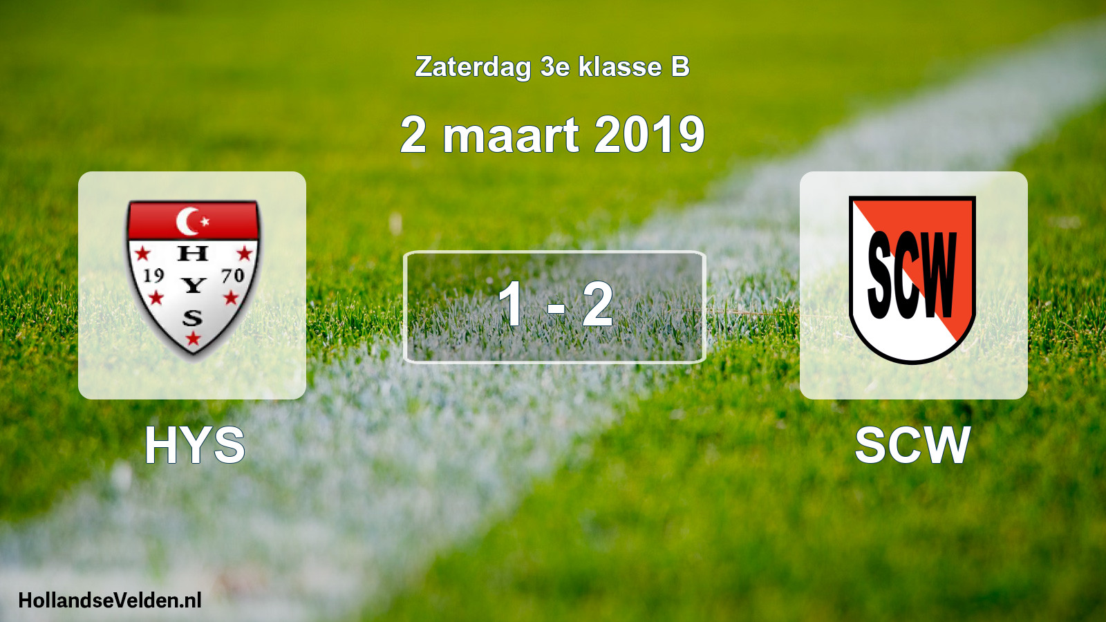 Total number of matches played: HYS - SCW 1 - 2 (2 March 2019)