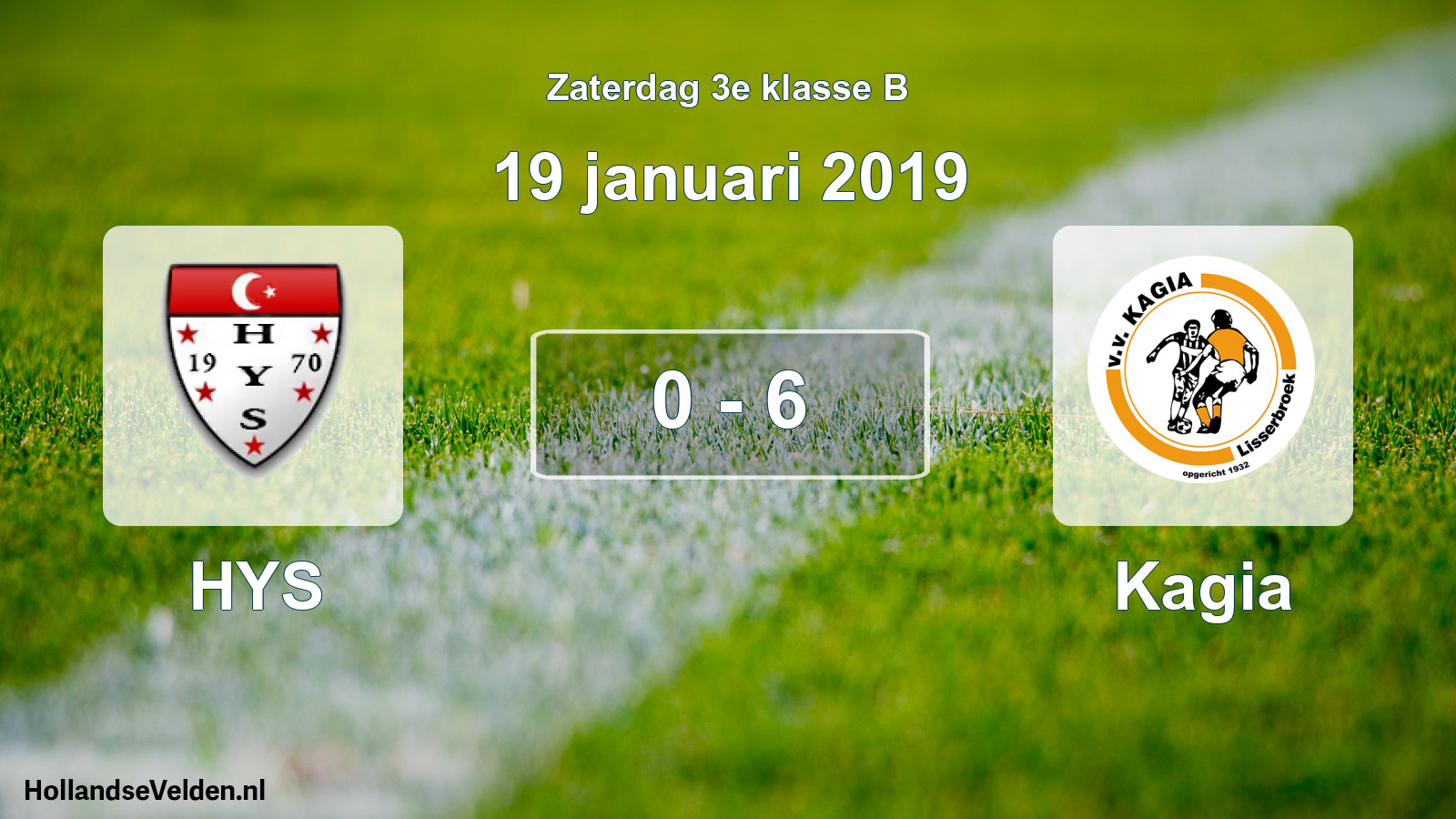 Total number of matches played: HYS - Kagia 0 - 6 (19 January 2019)