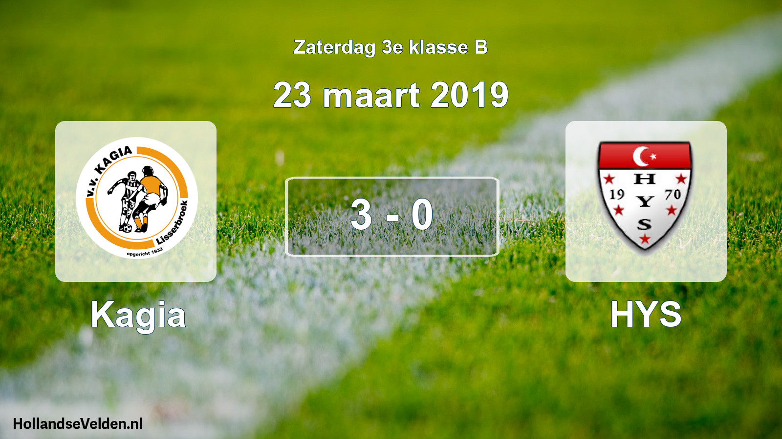 Total number of matches played: Kagia - HYS 3 - 0 (23 March 2019)