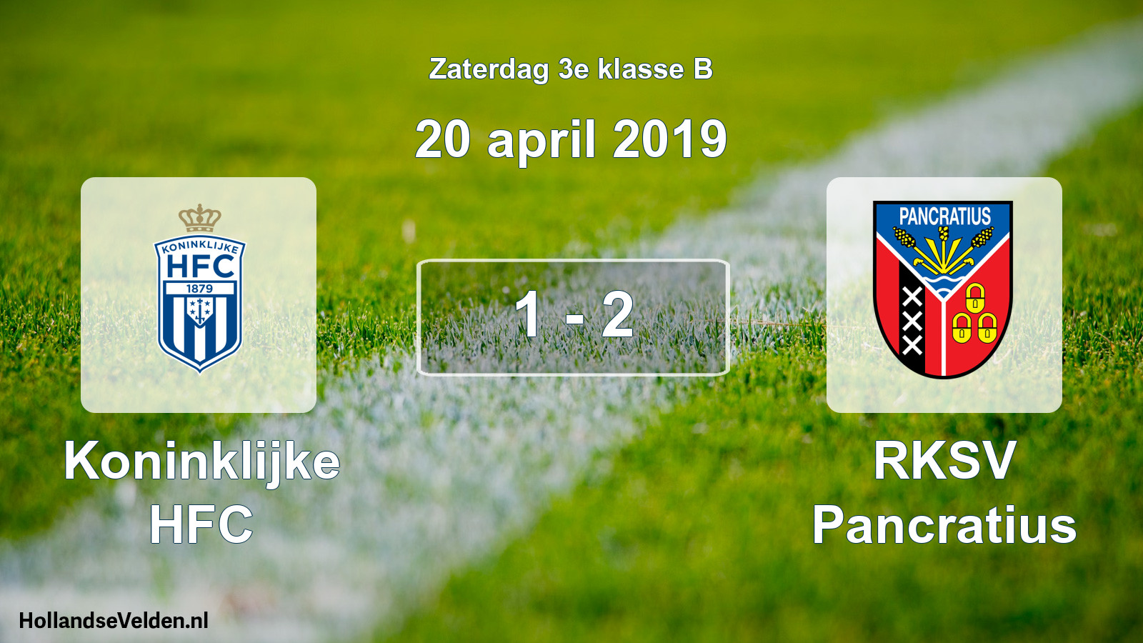 Total number of matches played: Koninklijke HFC - RKSV Pancratius 1 - 2 (20 April 2019)