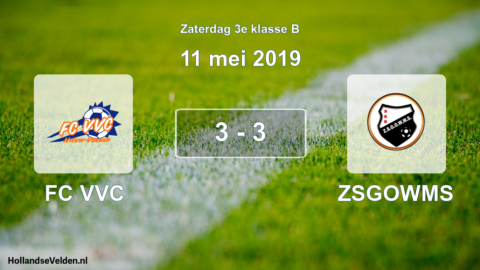 Total number of matches played: FC VVC - ZSGOWMS 3 - 3 (11 May 2019)