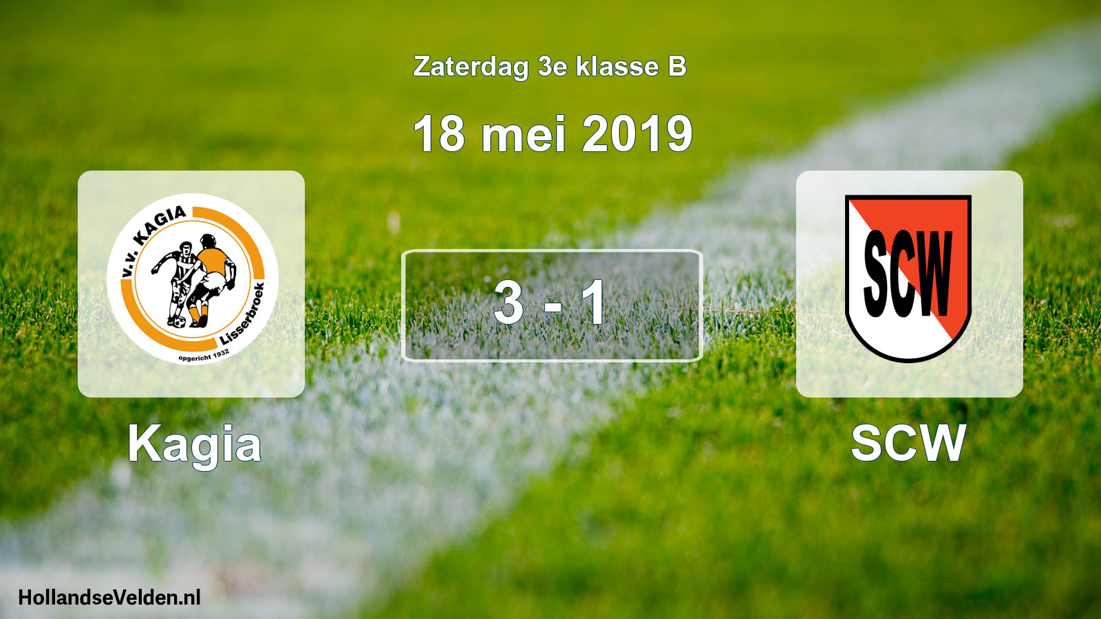 Total number of matches played: Kagia - SCW 3 - 1 (18 May 2019)