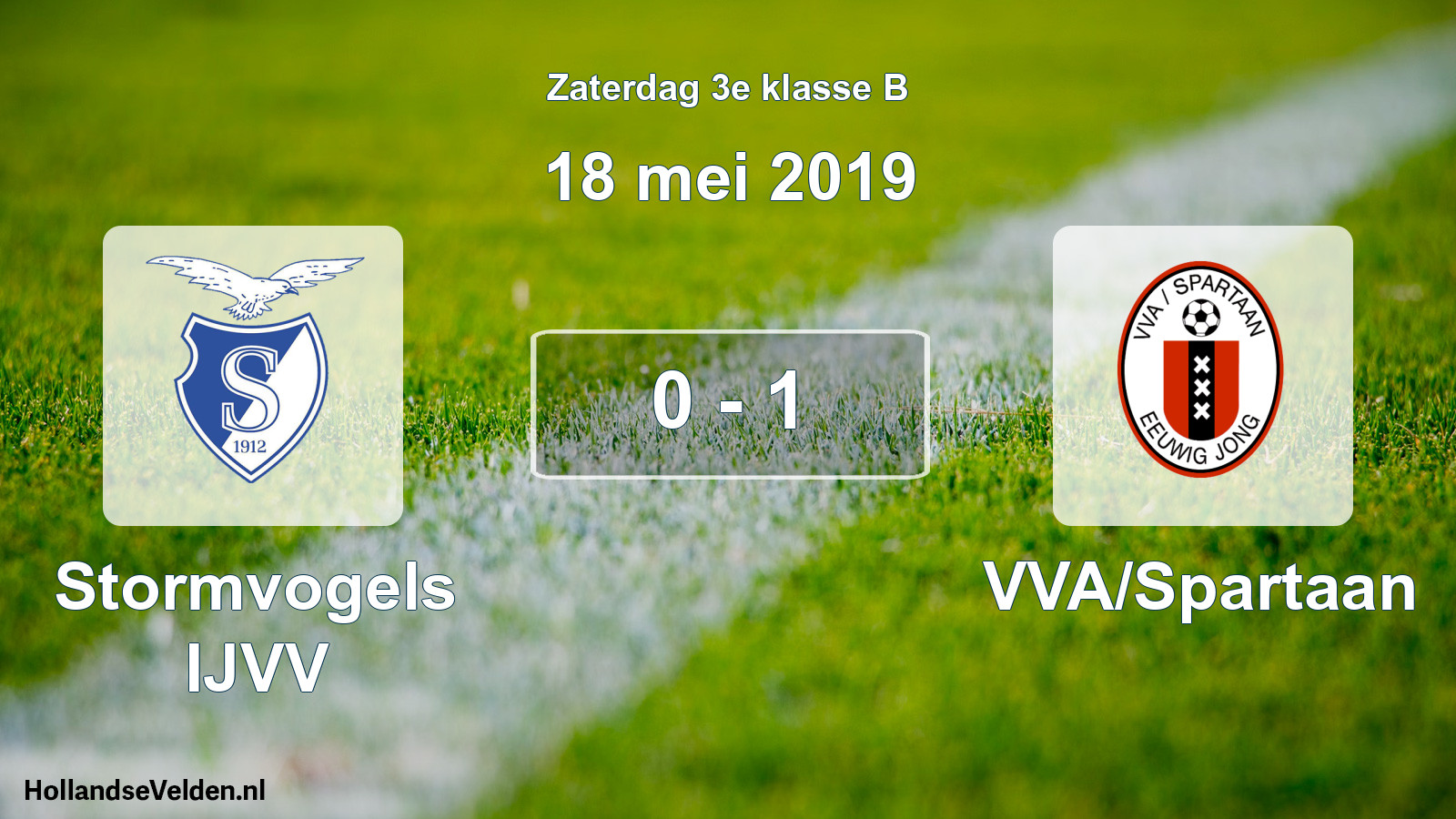 Total number of matches played: Stormvogels IJVV - VVA/Spartaan 0 - 1 (18 May 2019)