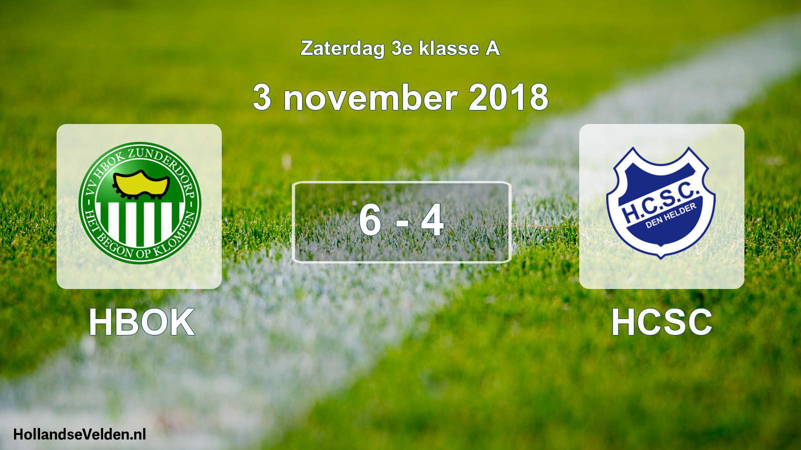 Total number of matches played: HBOK - HCSC 6 - 4 (3 November 2018)