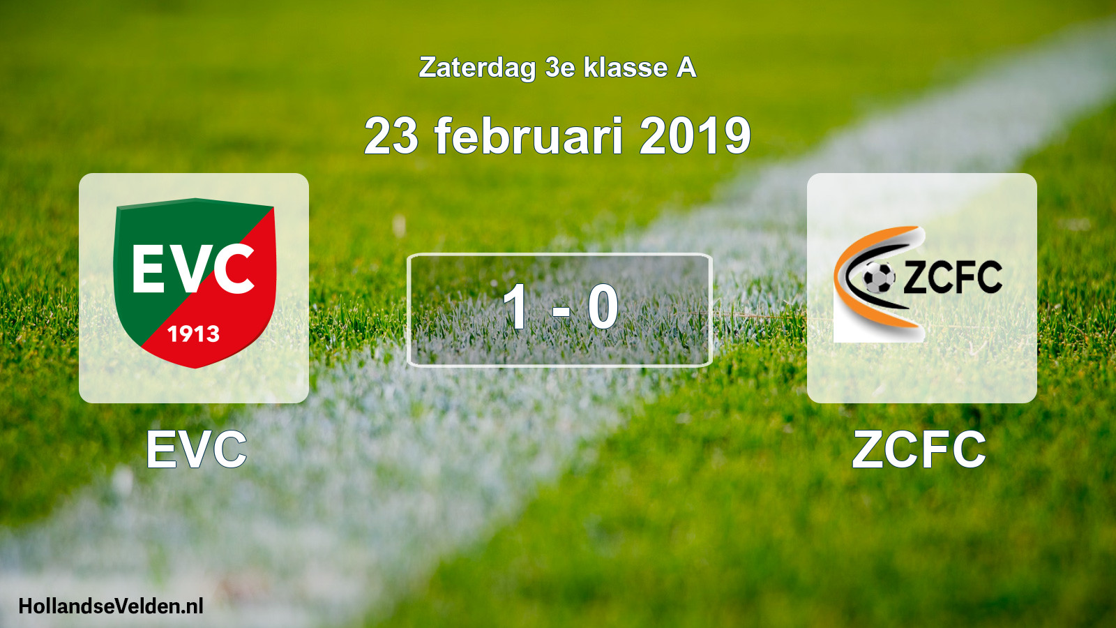 Total number of matches played: EVC - ZCFC 1 - 0 (23 February 2019)