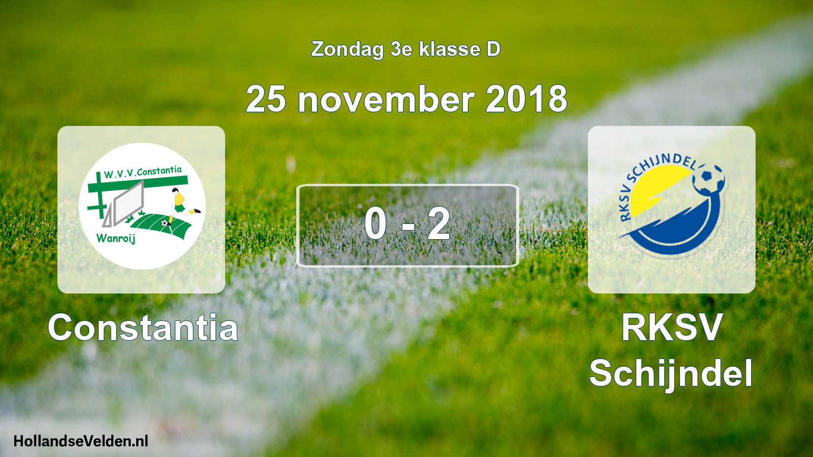 Total number of matches played: Constantia - RKSV Schijndel 0 - 2 (25 November 2018)