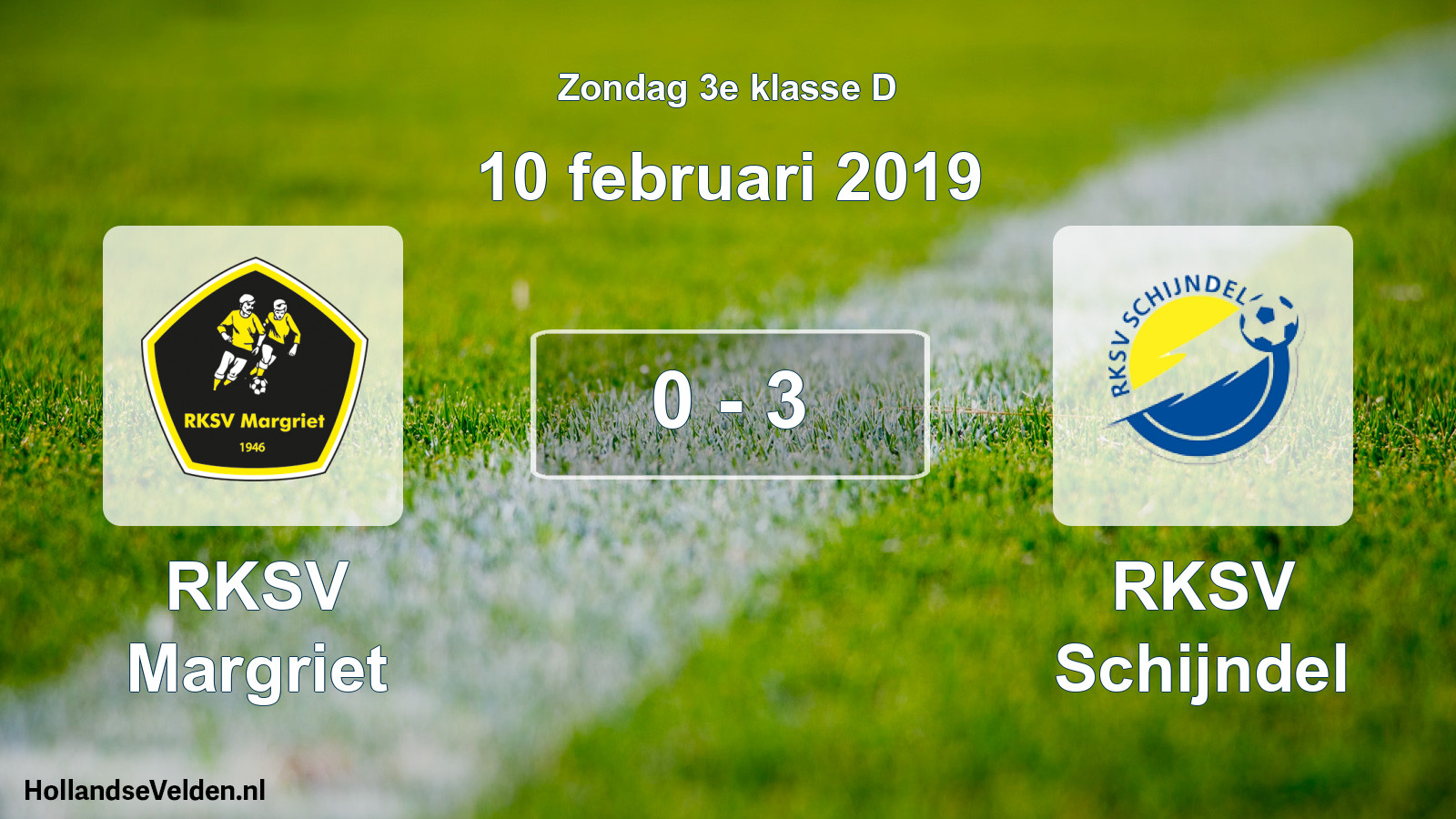 Total number of matches played: RKSV Margriet - RKSV Schijndel 0 - 3 (10 February 2019)