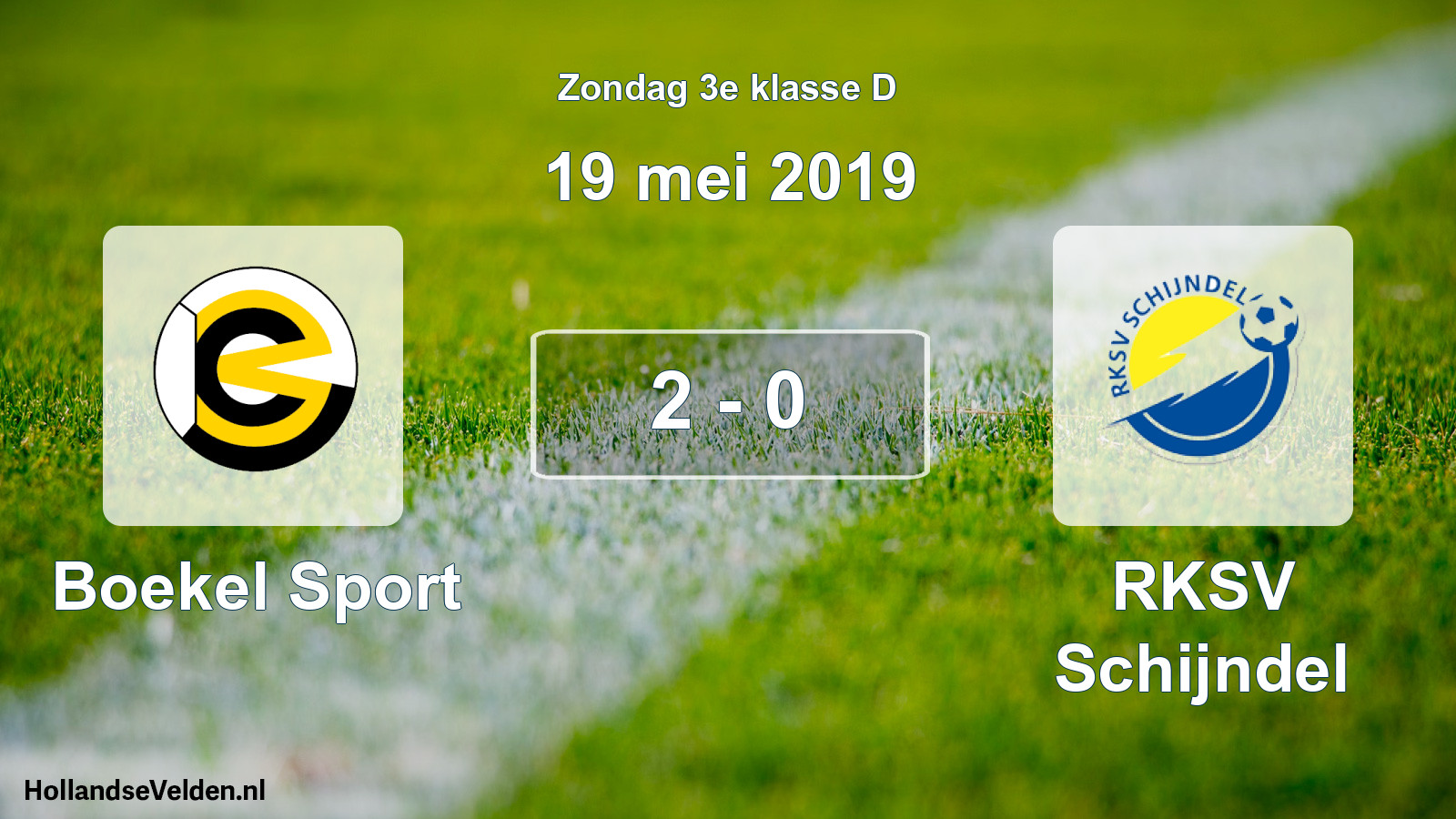 Total number of matches played: Boekel Sport - RKSV Schijndel 2 - 0 (19 May 2019)