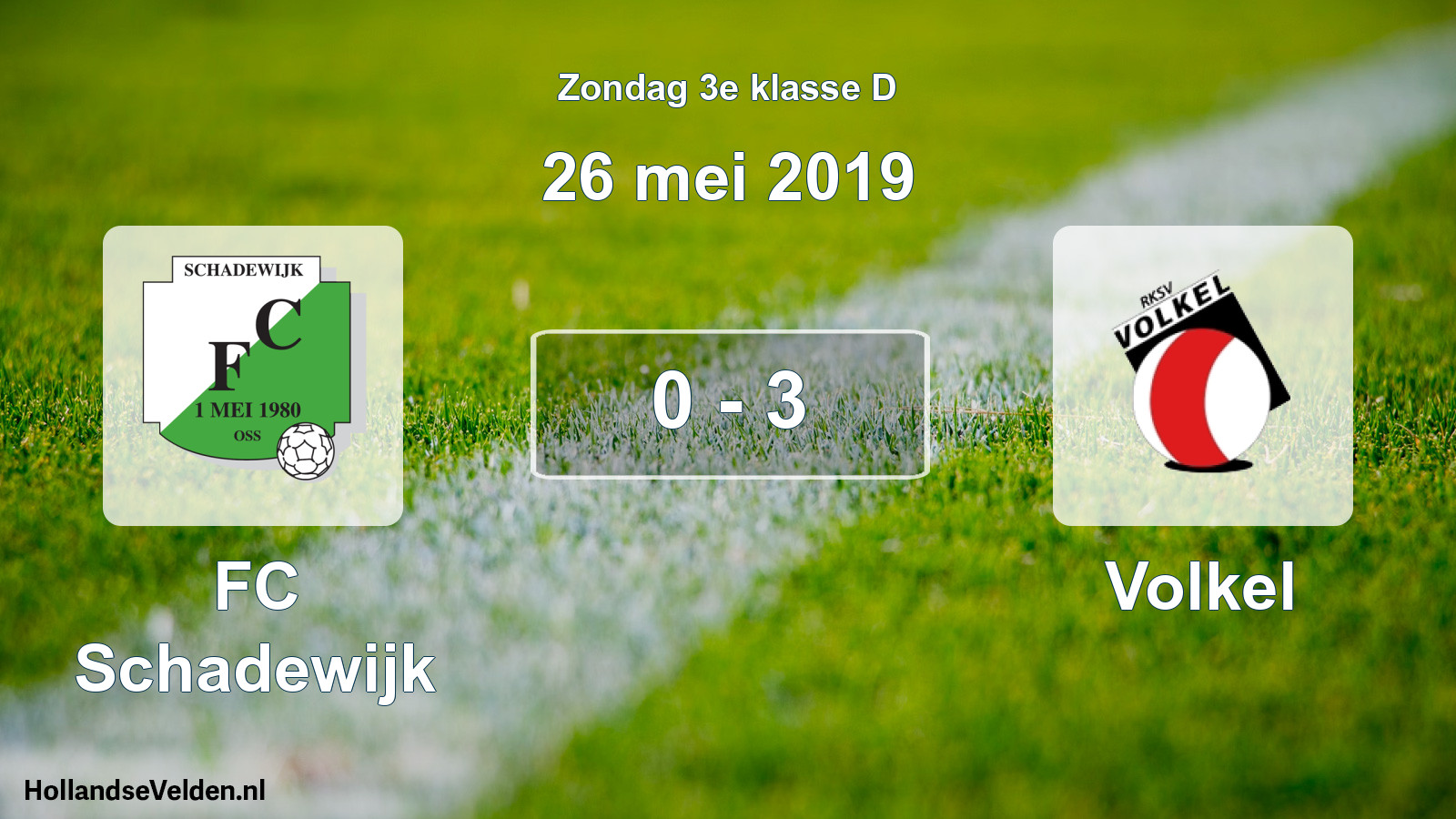 Total number of matches played: FC Schadewijk - Volkel 0 - 3 (26 May 2019)