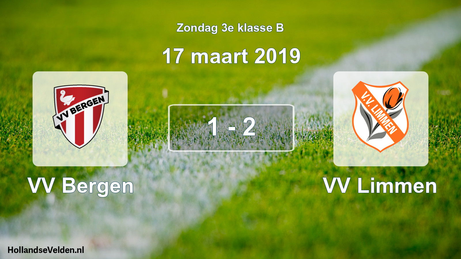 Total number of matches played: VV Bergen - VV Limmen 1 - 2 (17 March 2019)