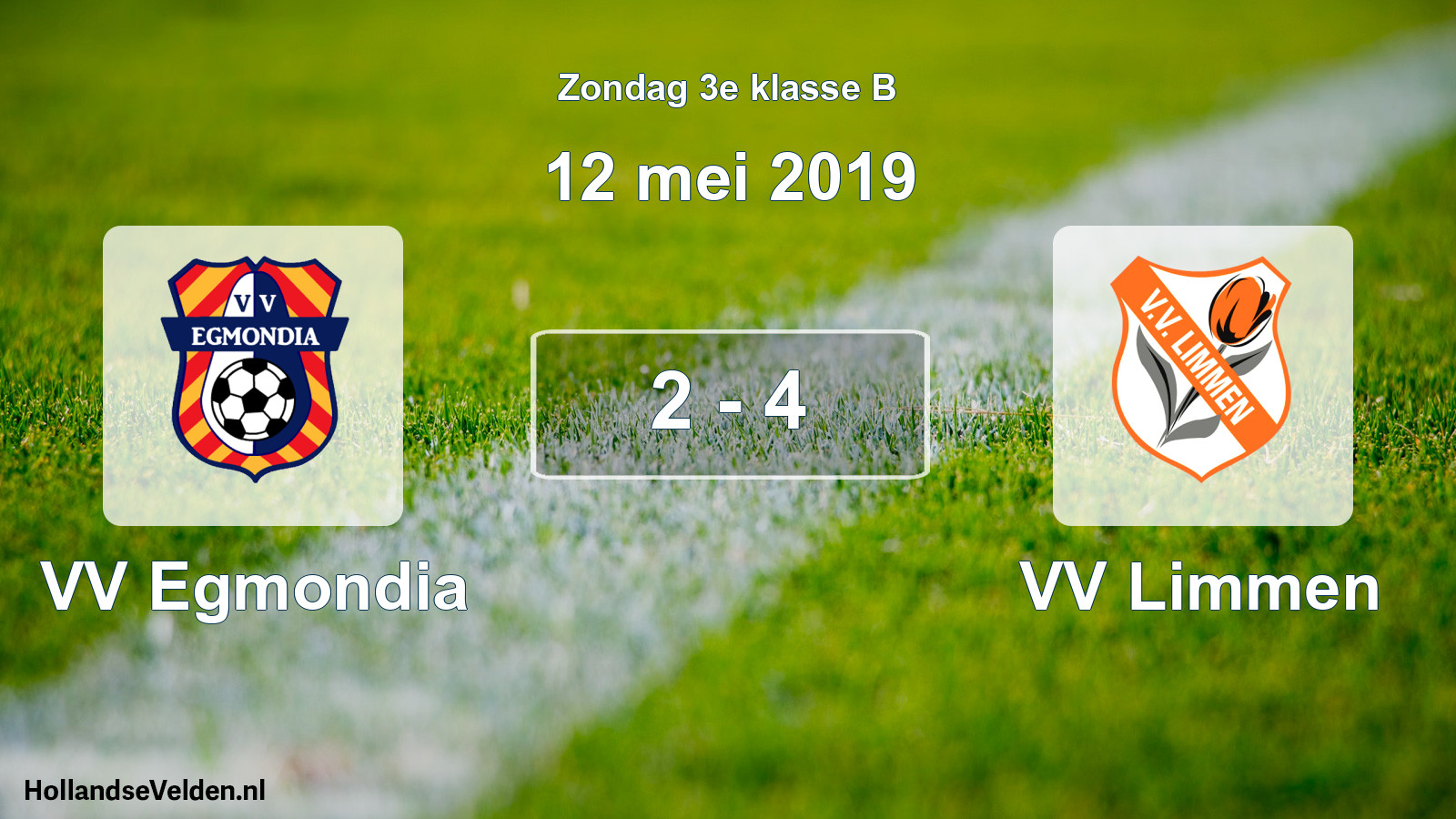 Total number of matches played: VV Egmondia - VV Limmen 2 - 4 (12 May 2019)