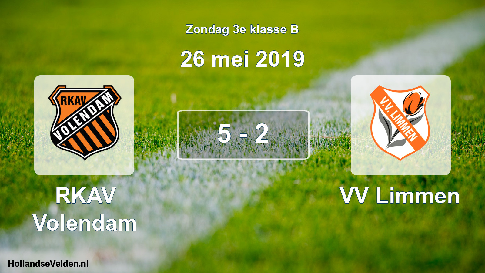 Total number of matches played: RKAV Volendam - VV Limmen 5 - 2 (26 May 2019)