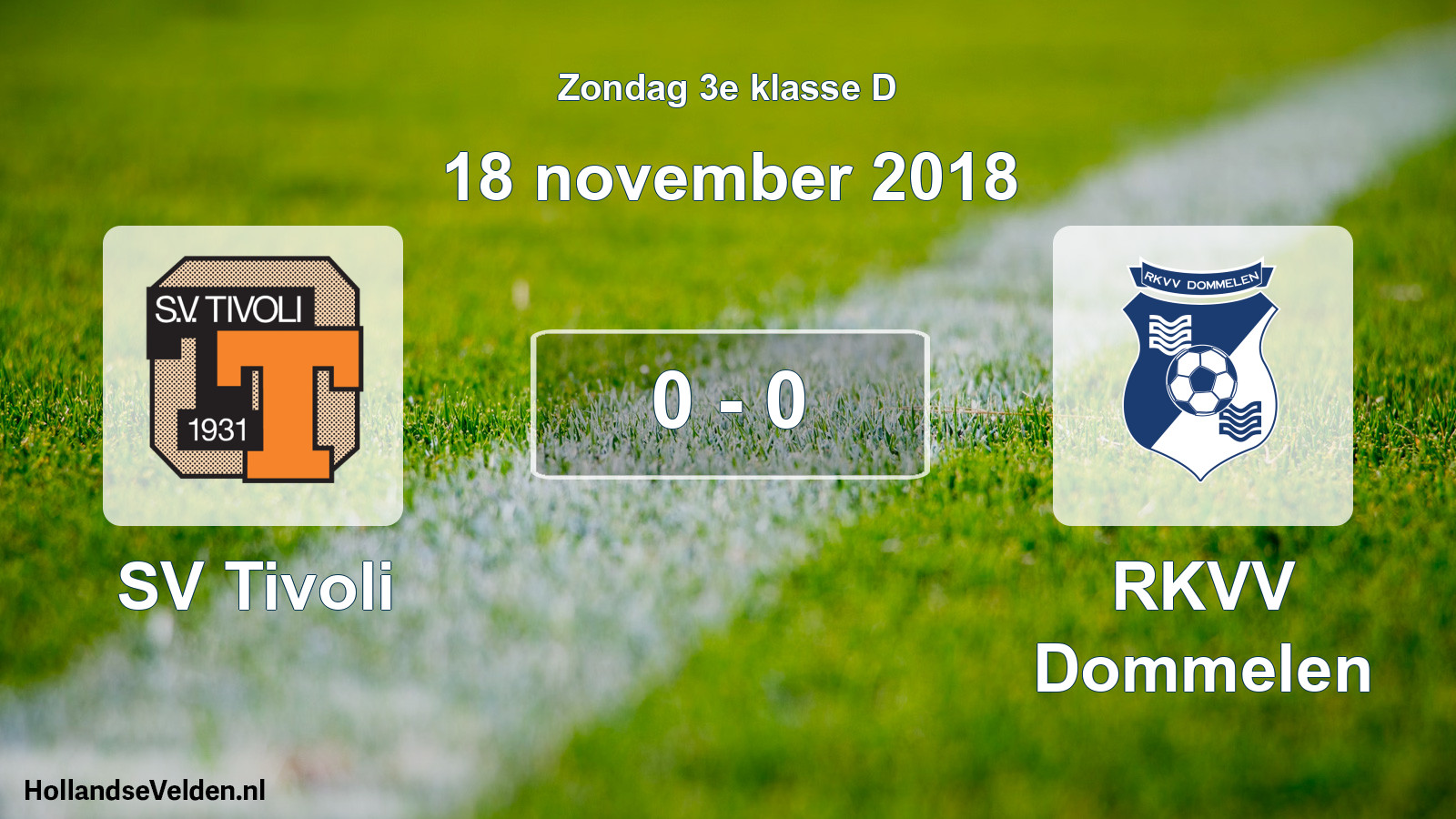 Total number of matches played: SV Tivoli - RKVV Dommelen 0 - 0 (18 November 2018)