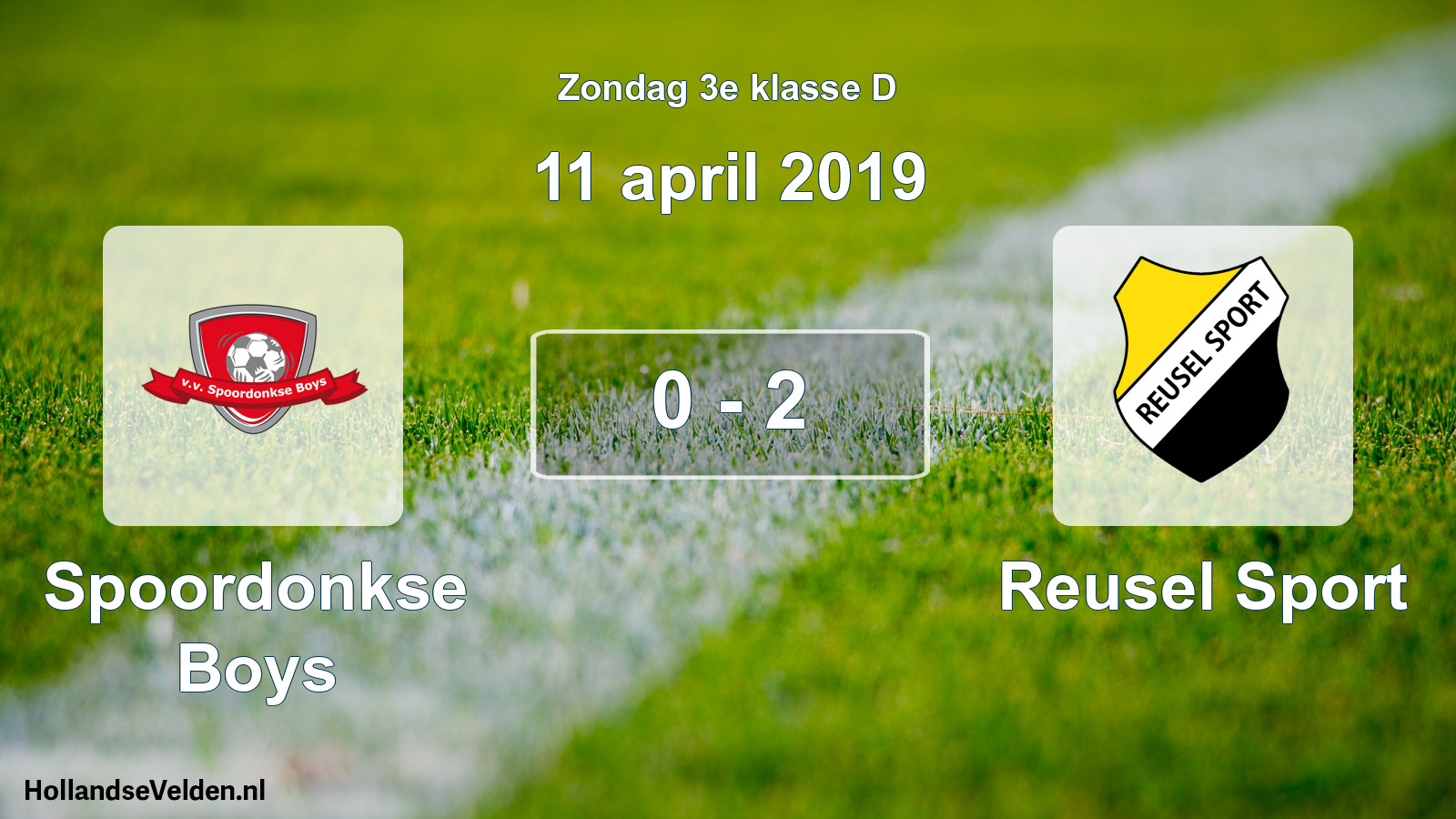 Total number of matches played: Spoordonkse Boys - Reusel Sport 0 - 2 (11 April 2019)