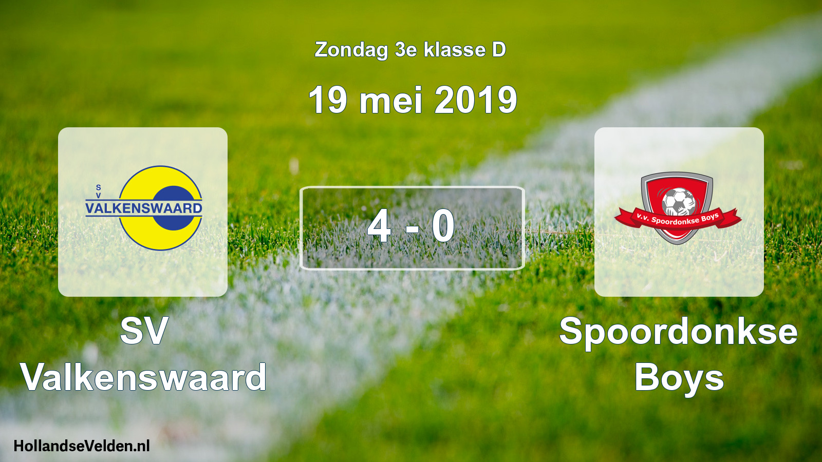 Total number of matches played: SV Valkenswaard - Spoordonkse Boys 4 - 0 (19 May 2019)
