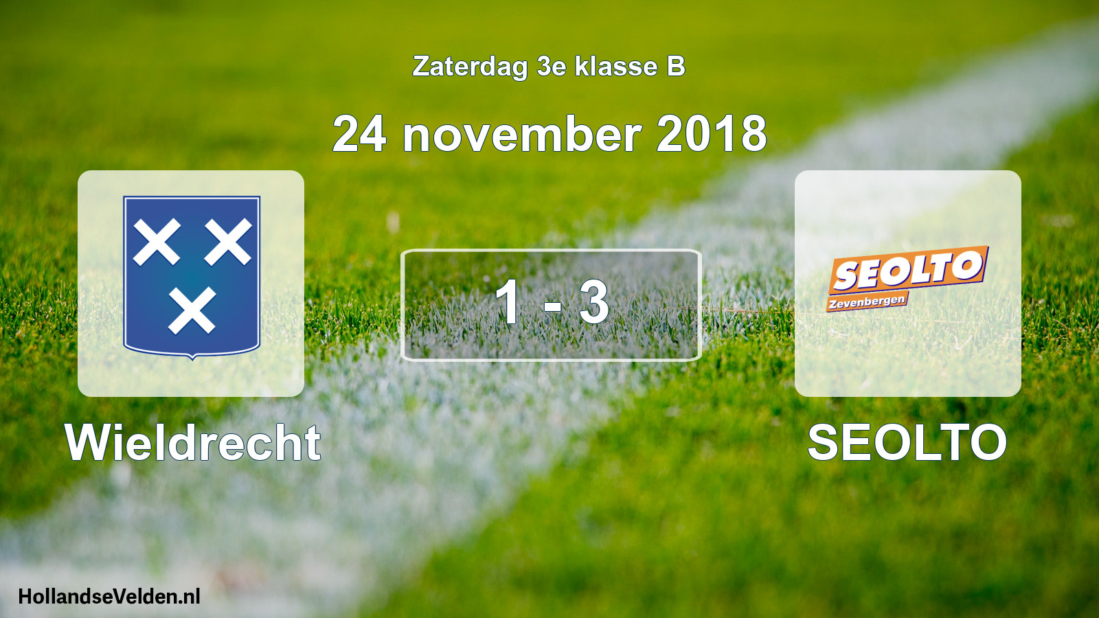 Total number of matches played: Wieldrecht - SEOLTO 1 - 3 (24 November 2018)