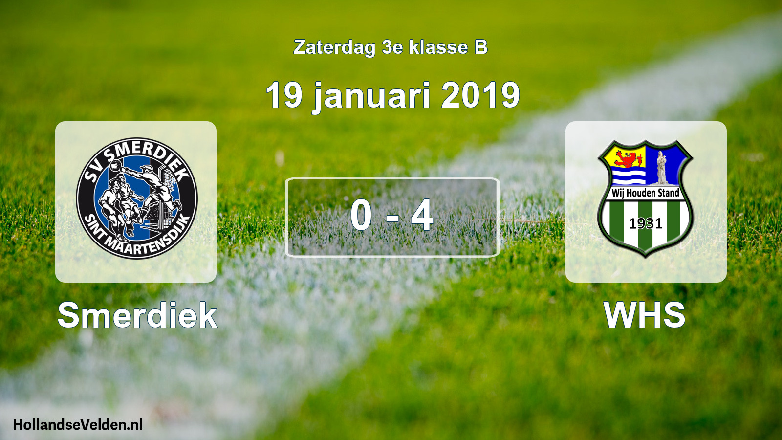 Total number of matches played: Smerdiek - WHS 0 - 4 (19 January 2019)