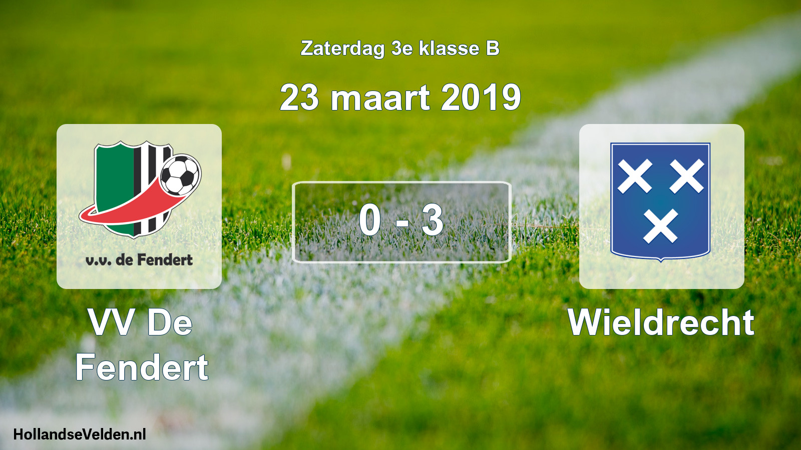 Total number of matches played: VV De Fendert - Wieldrecht 0 - 3 (23 March 2019)