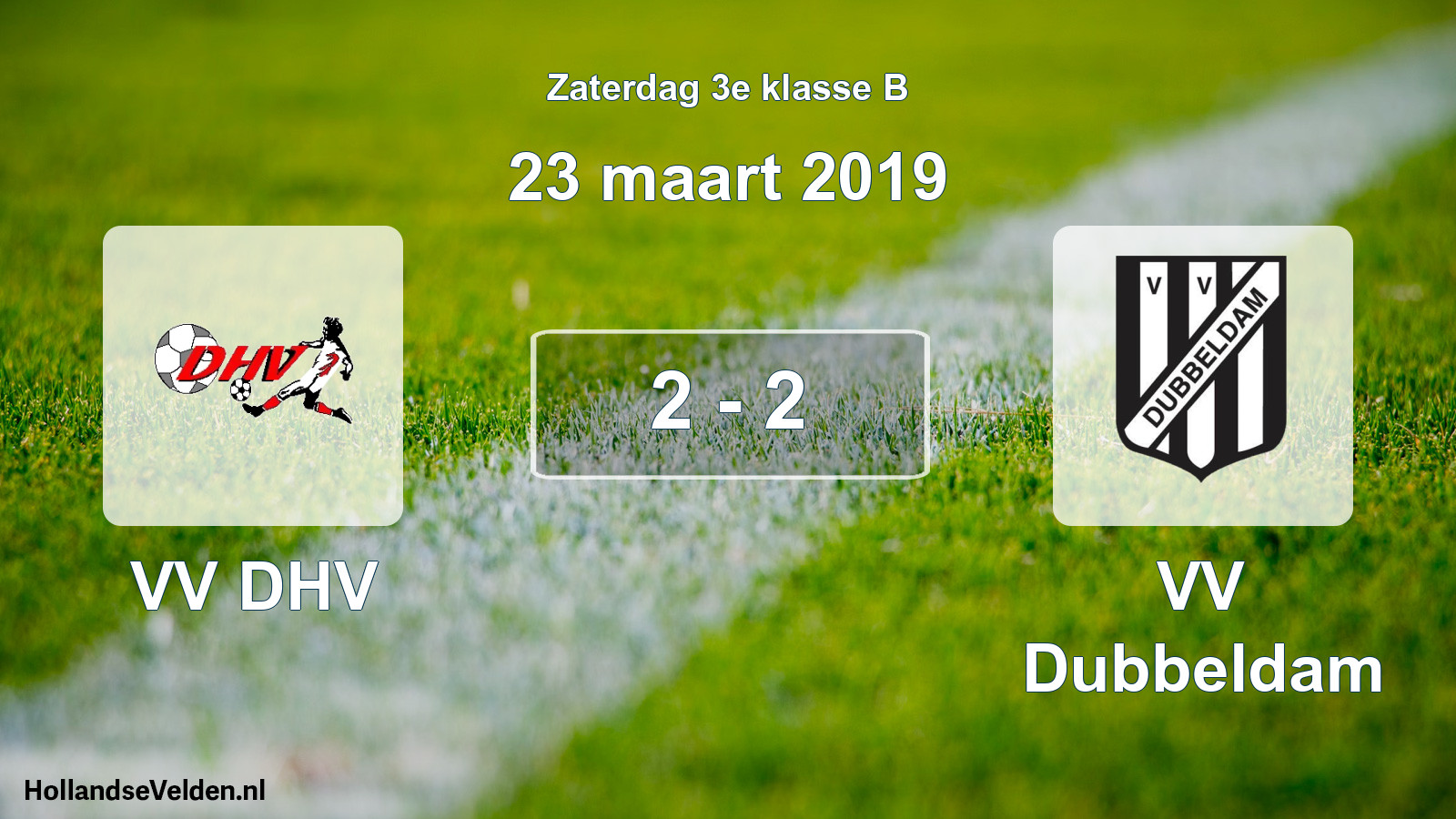 Total number of matches played: VV DHV - VV Dubbeldam 2 - 2 (23 March 2019)