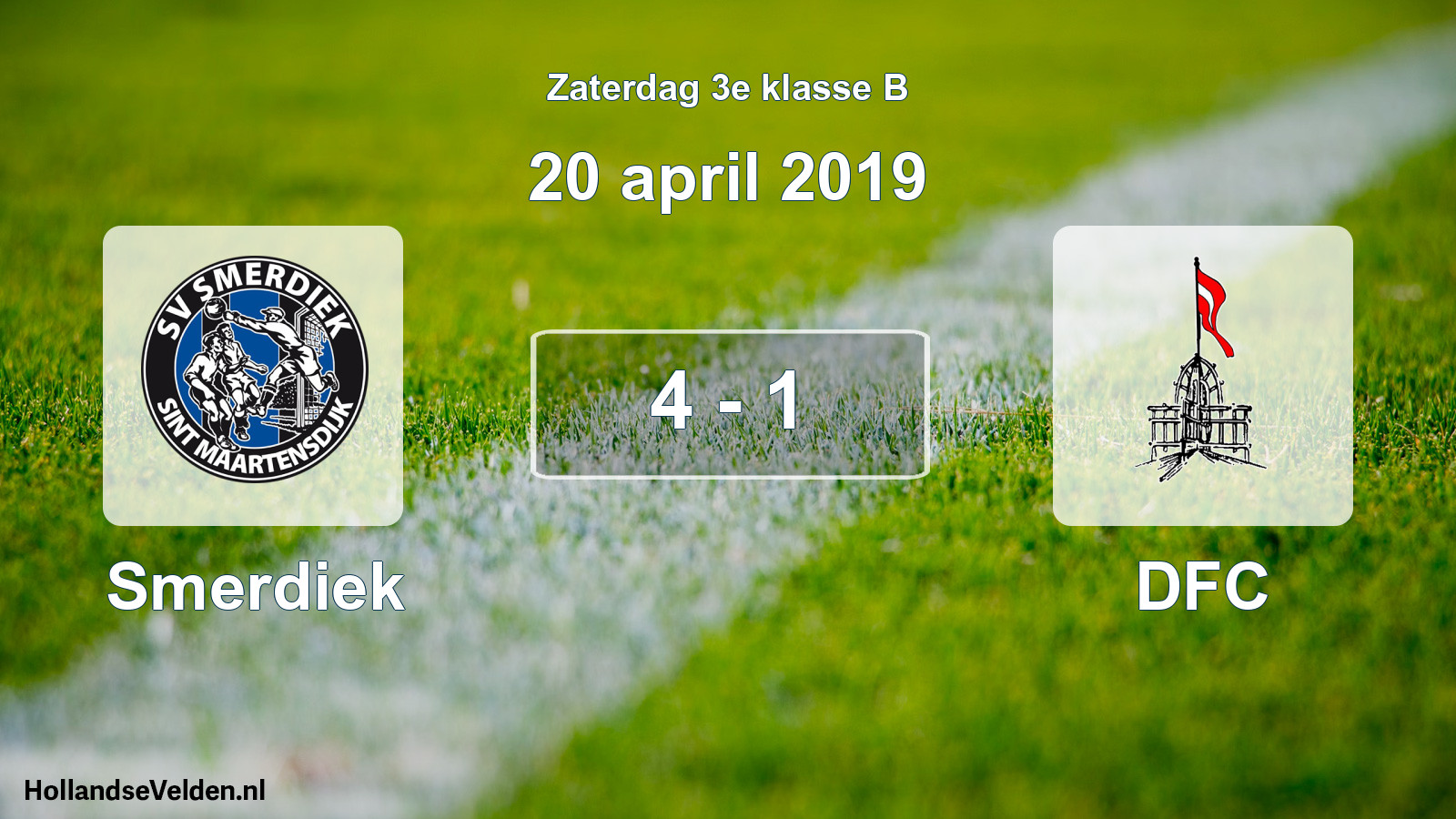 Total number of matches played: Smerdiek - DFC 4 - 1 (20 April 2019)