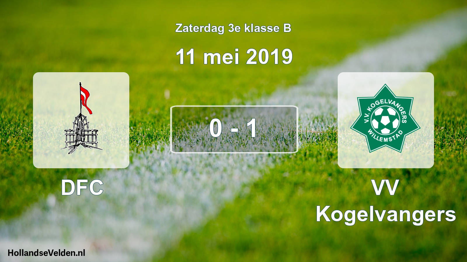 Total number of matches played: DFC - VV Kogelvangers 0 - 1 (11 May 2019)
