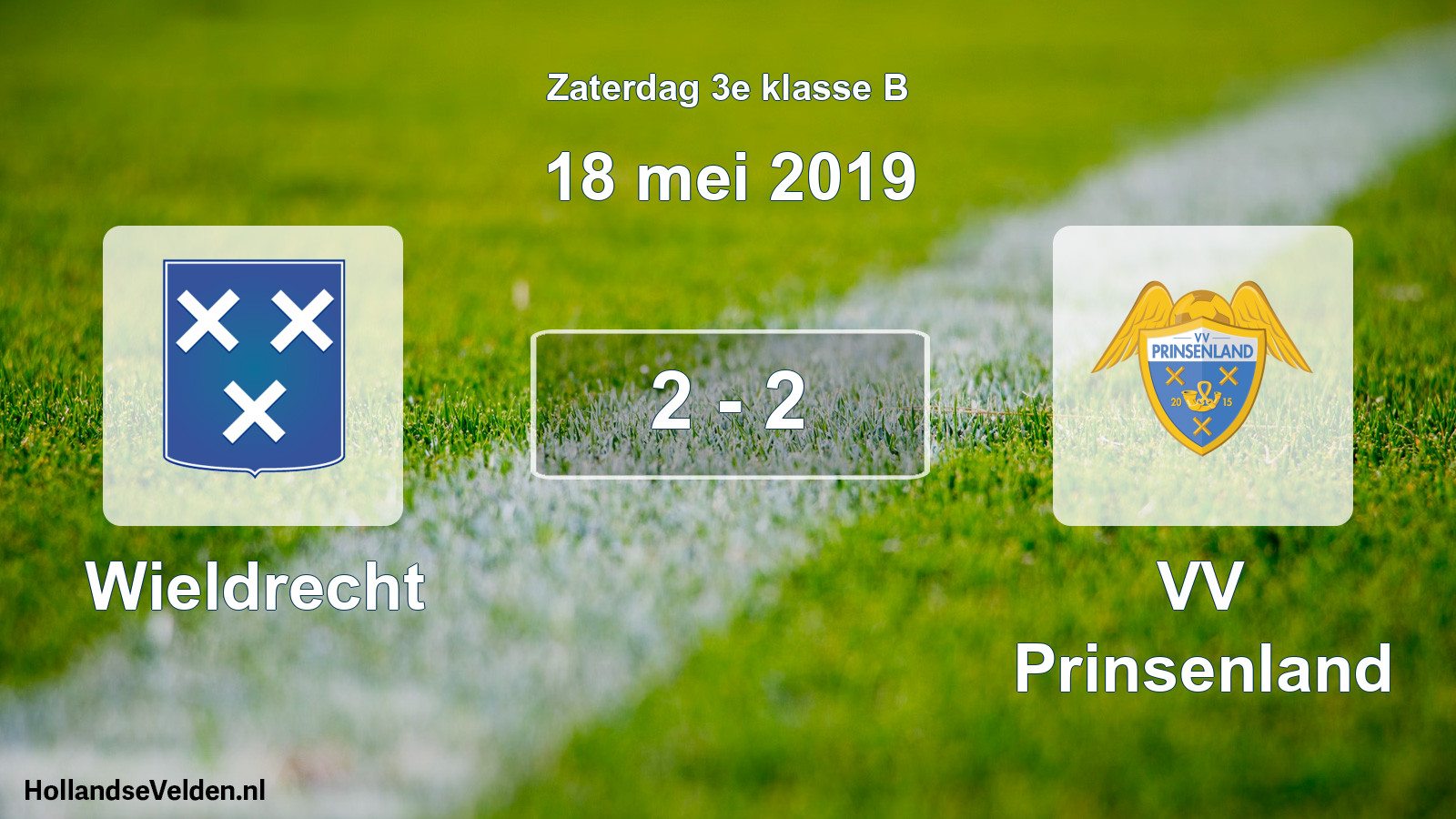 Total number of matches played: Wieldrecht - VV Prinsenland 2 - 2 (18 May 2019)
