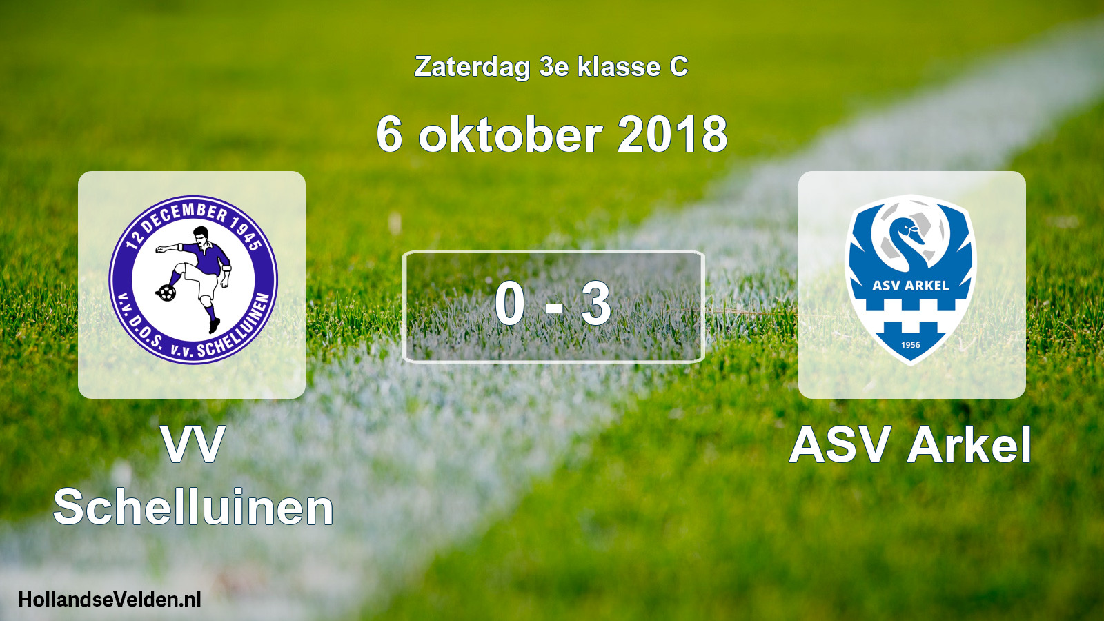 Total number of matches played: VV Schelluinen - ASV Arkel 0 - 3 (6 October 2018)