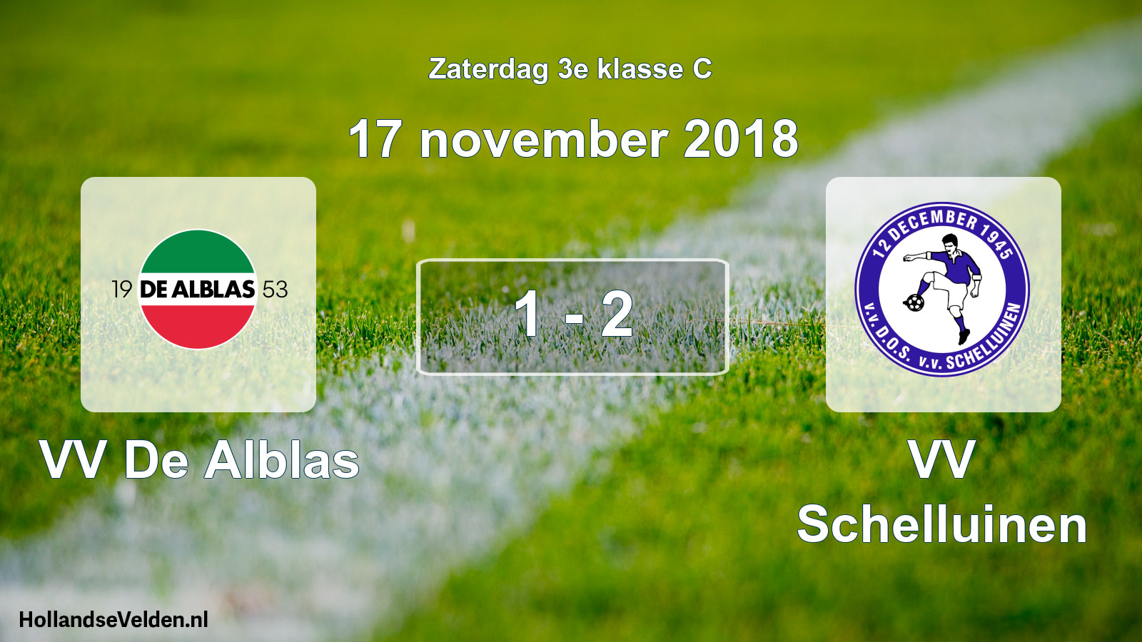 Total number of matches played: VV De Alblas - VV Schelluinen 1 - 2 (17 November 2018)