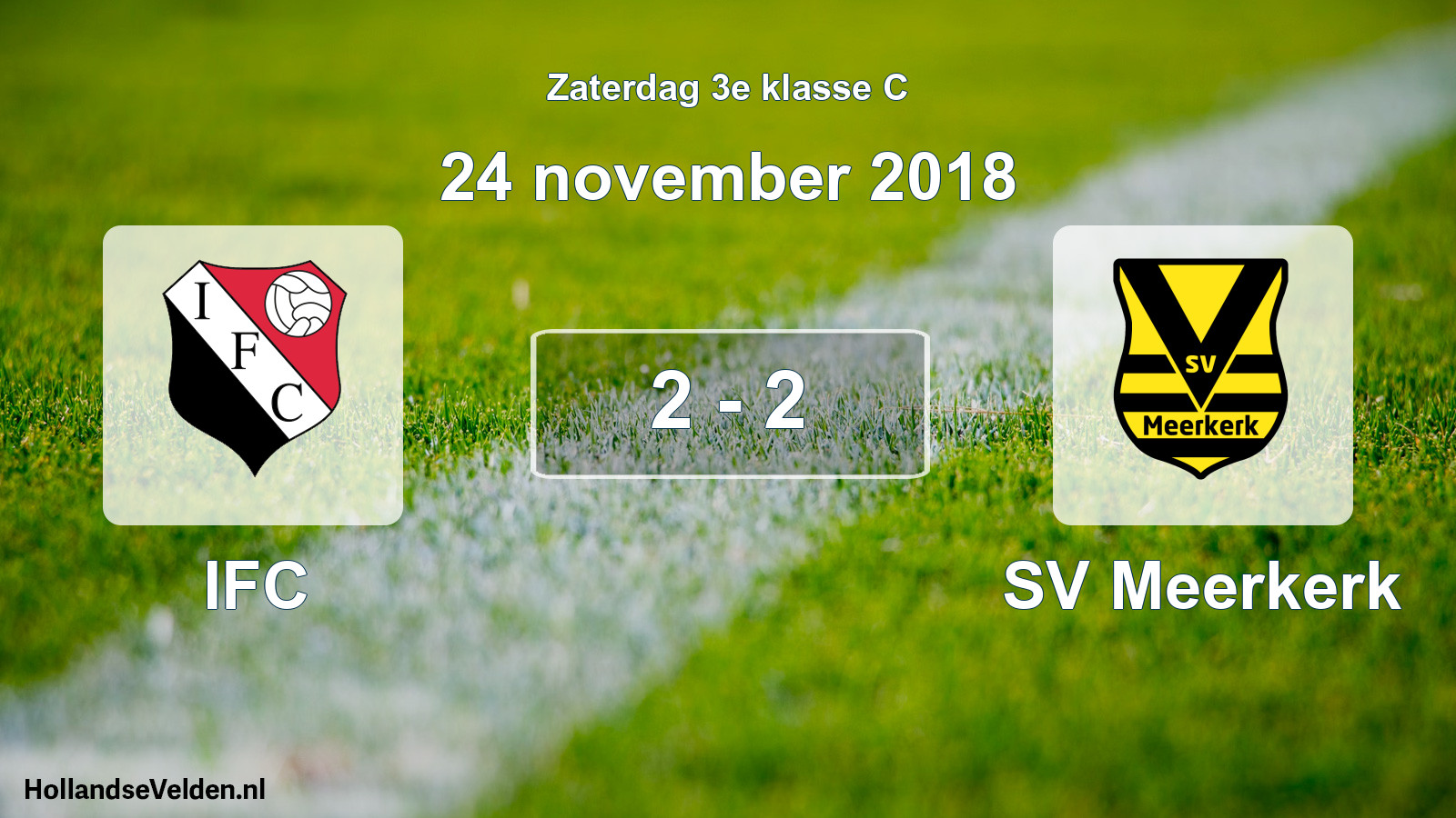 Total number of matches played: IFC - SV Meerkerk 2 - 2 (24 November 2018)
