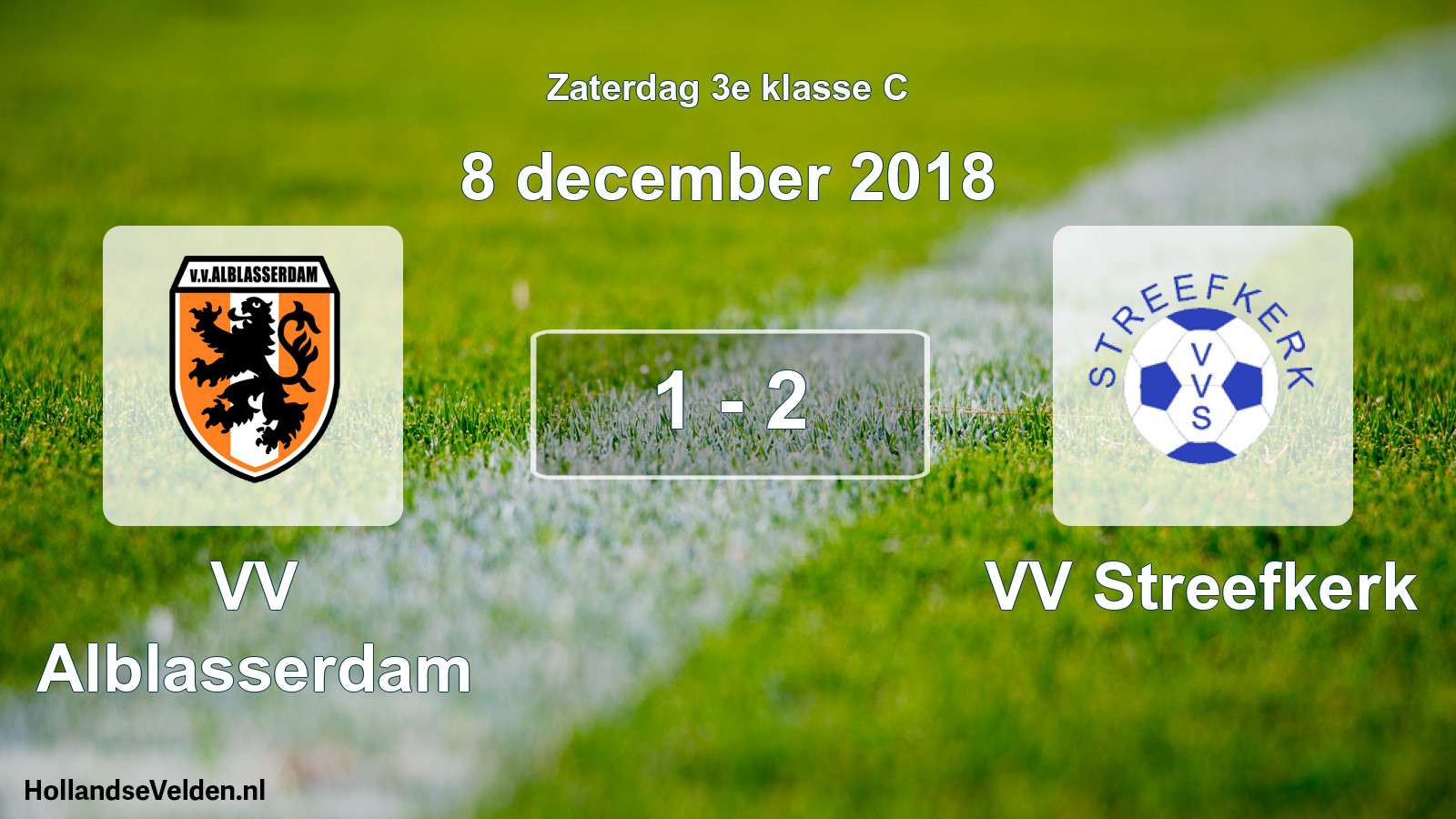 Total number of matches played: VV Alblasserdam - VV Streefkerk 1 - 2 (8 December 2018)