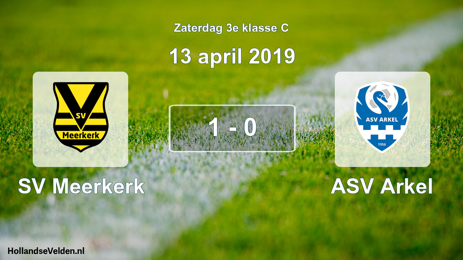 Total number of matches played: SV Meerkerk - ASV Arkel 1 - 0 (13 April 2019)