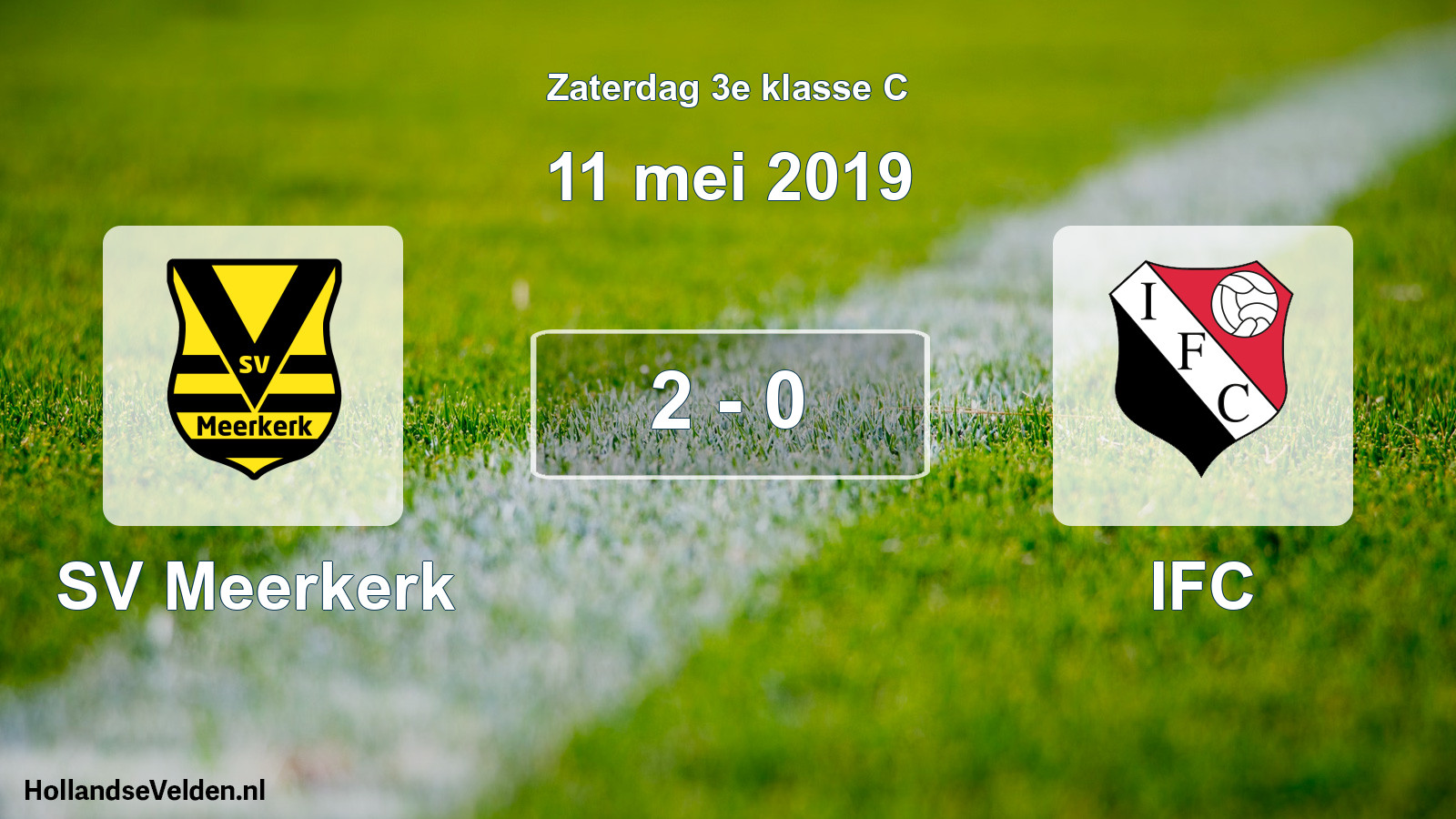 Total number of matches played: SV Meerkerk - IFC 2 - 0 (11 May 2019)