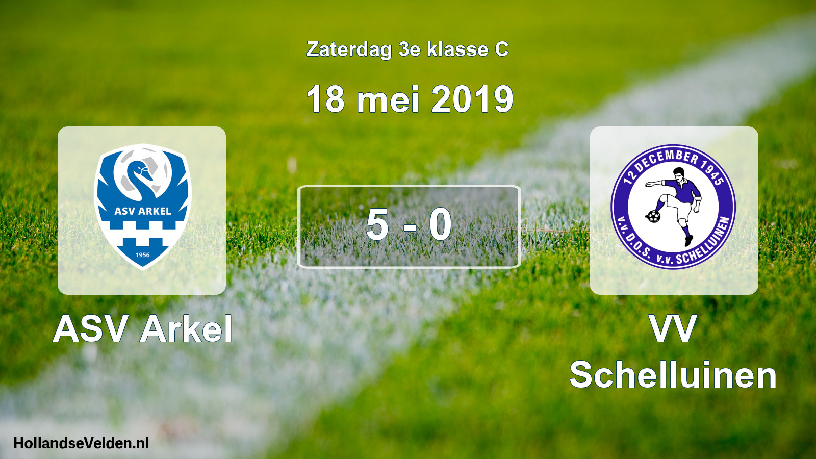 Total number of matches played: ASV Arkel - VV Schelluinen 5 - 0 (18 May 2019)