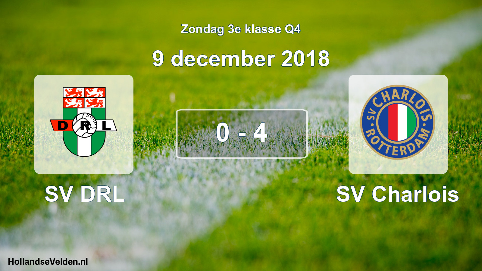 Total number of matches played: SV DRL - SV Charlois 0 - 4 (9 December 2018)
