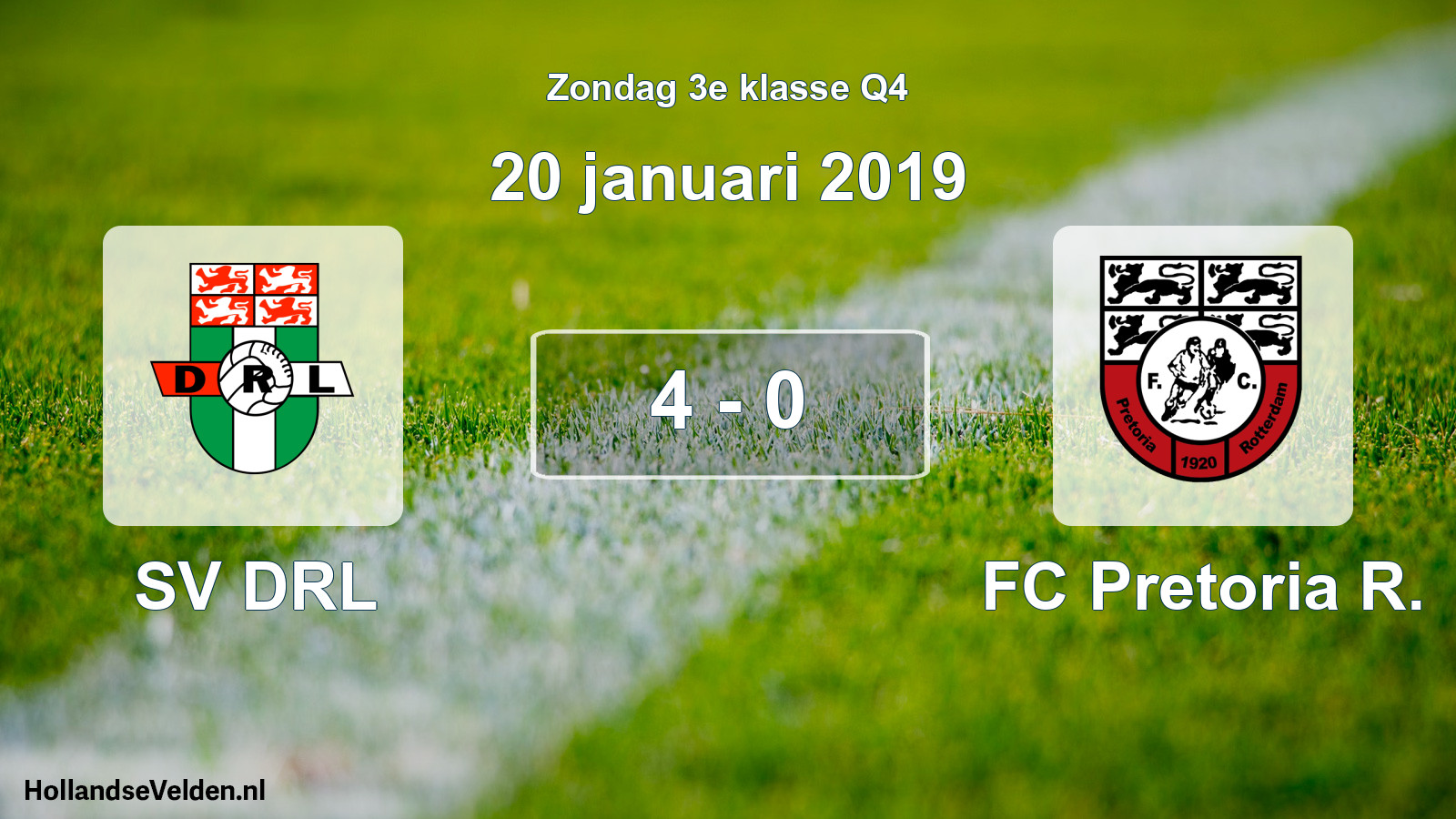 Total number of matches played: SV DRL - FC Pretoria R. 4 - 0 (20 January 2019)