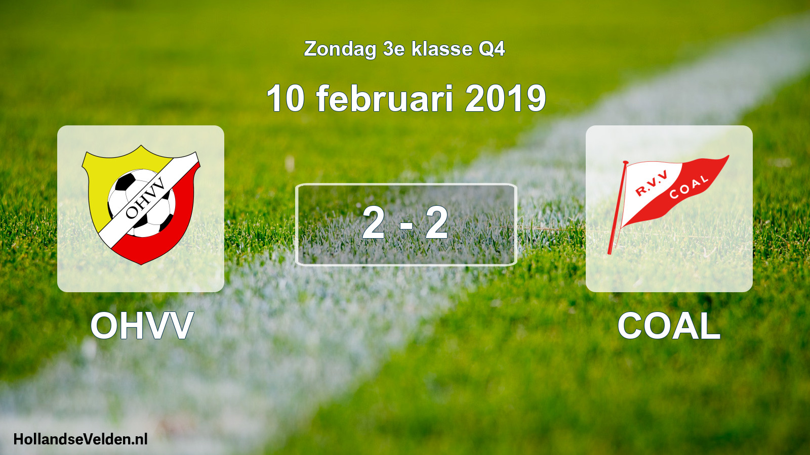 Total number of matches played: OHVV - COAL 2 - 2 (10 February 2019)
