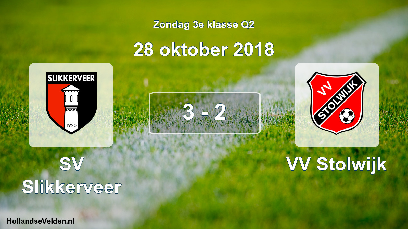Total number of matches played: SV Slikkerveer - VV Stolwijk 3 - 2 (28 October 2018)