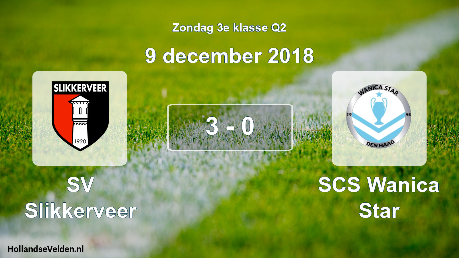 Total number of matches played: SV Slikkerveer - SCS Wanica Star 3 - 0 (9 December 2018)