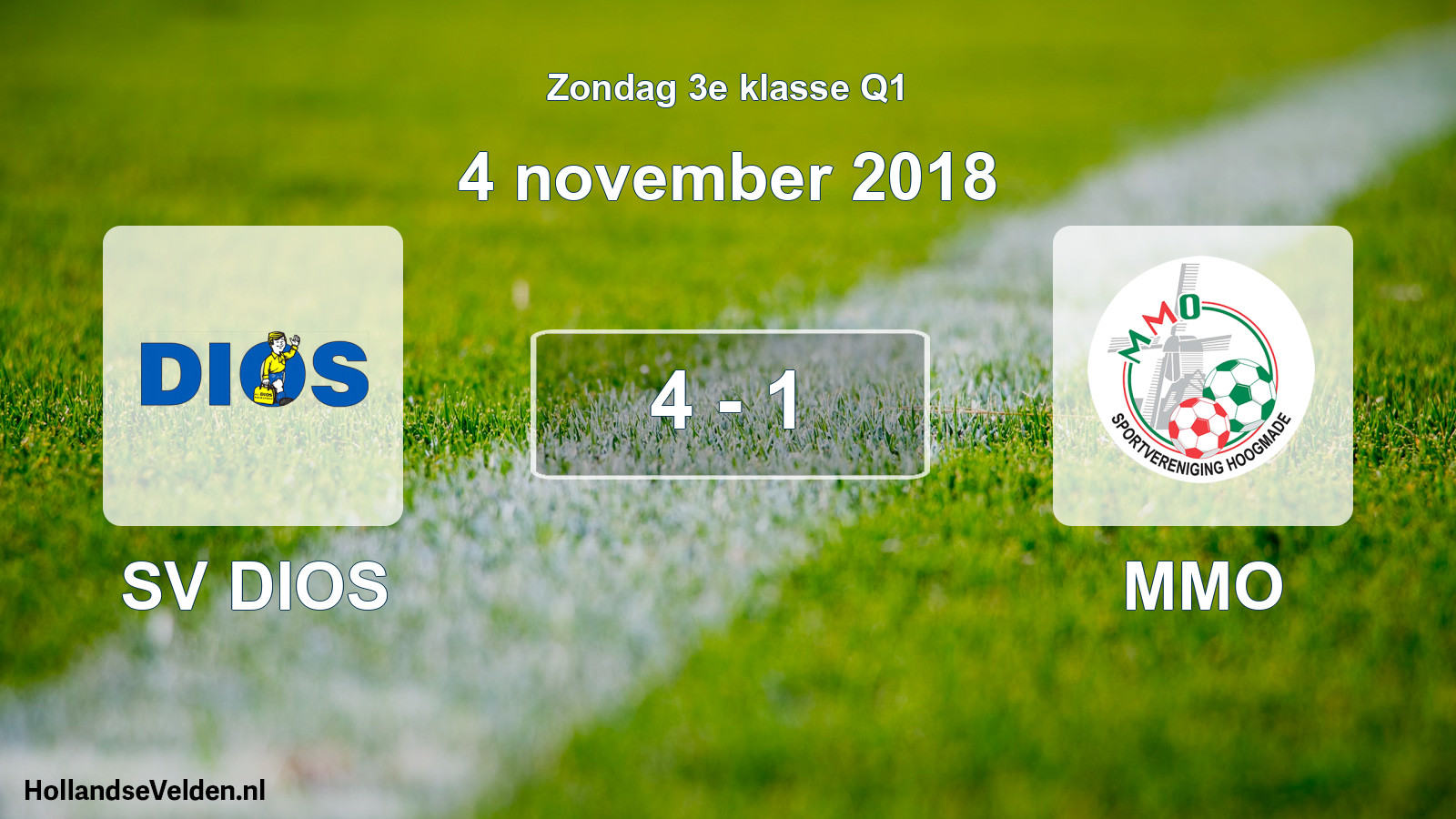Total number of matches played: SV DIOS - MMO 4 - 1 (4 November 2018)