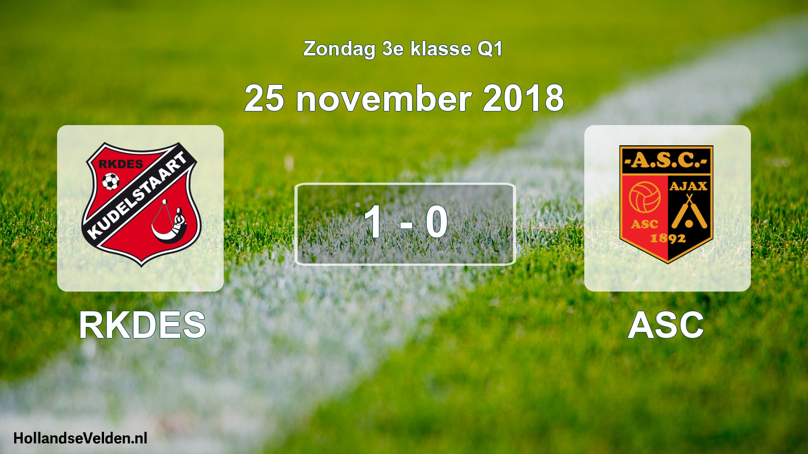 Total number of matches played: RKDES - ASC 1 - 0 (25 November 2018)