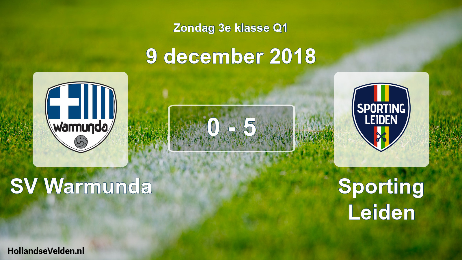 Total number of matches played: SV Warmunda - Sporting Leiden 0 - 5 (9 December 2018)