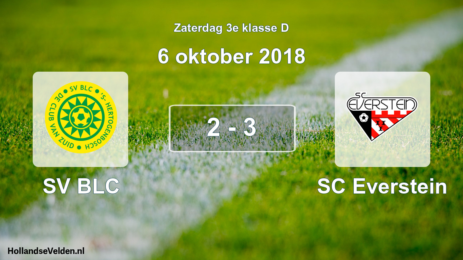 Total number of matches played: SV BLC - SC Everstein 2 - 3 (6 October 2018)