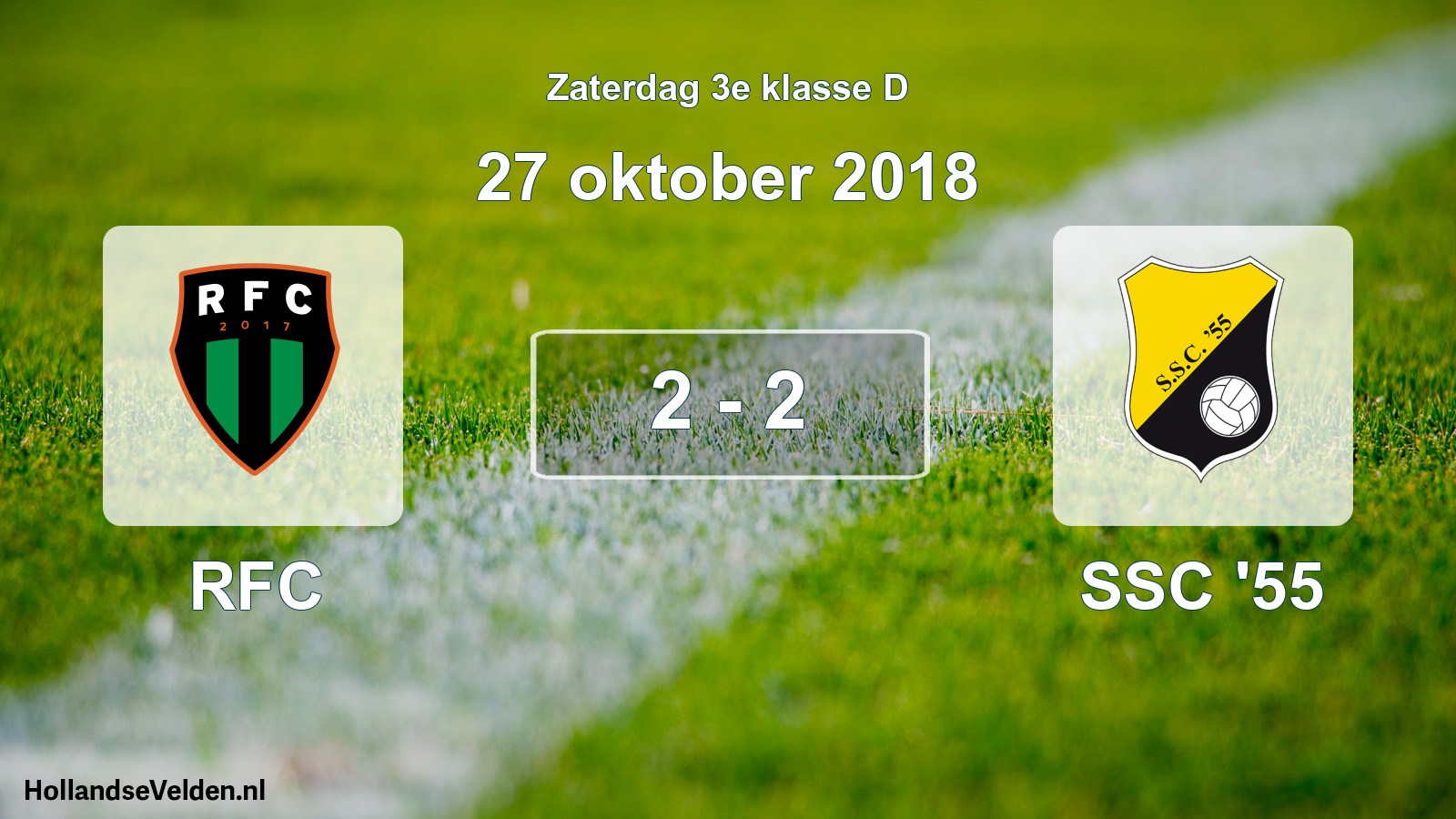 Total number of matches played: RFC - SSC '55 2 - 2 (27 October 2018)