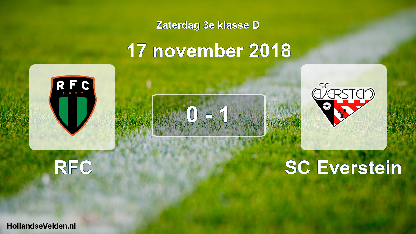 Total number of matches played: RFC - SC Everstein 0 - 1 (17 November 2018)