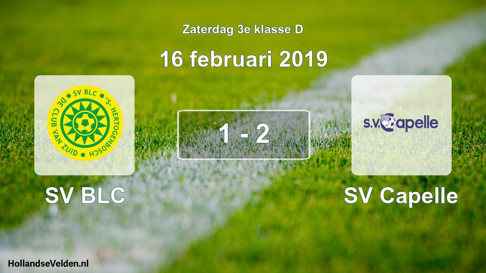 Total number of matches played: SV BLC - SV Capelle 1 - 2 (16 February 2019)